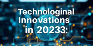 Les Innovations Technologiques en 2023 : Un Aperçu des Tendances Émergentes Technological Innovations in 2023: An Overview of Emerging Trends